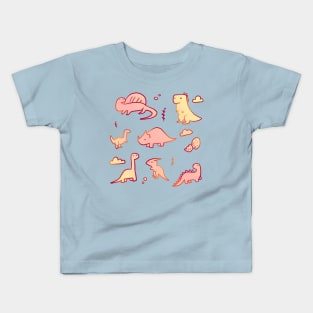 Cute dinosaur doodles Kids T-Shirt